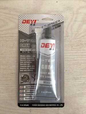 DEYI M583 سازنده گاسکت های سنگین - مهر و موم سیلیکونی RTV نقره ای با دمای بالا برای موتورهای خودرو و صنعتی