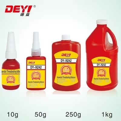 چسب threadlocker آبی با استحکام متوسط ​​N242 برای پخت سریع برای قفل کردن پیچ و مهره