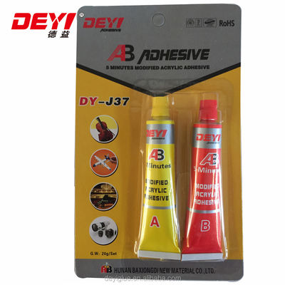 چسب مایع ضخیم MF C4H6O2 Acrylic AB Glue برای چسبندگی عالی و مقاومت شیمیایی