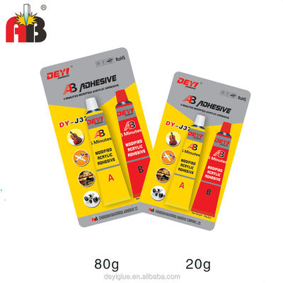 چسب مایع ضخیم MF C4H6O2 Acrylic AB Glue برای چسبندگی عالی و مقاومت شیمیایی