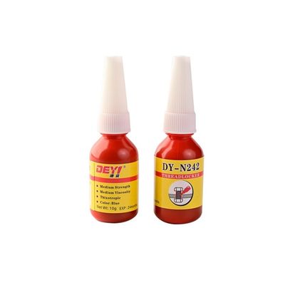 12 ماه عمر شیلف متاکریلات قدرت متوسط دریچه زاویه ای آنیروب چسب دار Threadlocker آبی
