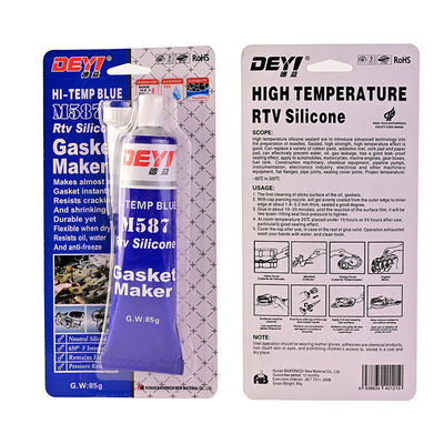 85g RTV سیلیکون گسکت چسب برای لوله بسته بندی اسید آبی مهر و موم 12 ماه عمر