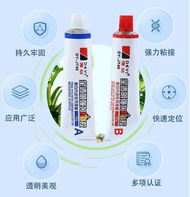 مواد اصلی آکریلیک کریستال شفاف AB چسب چسب برای چسبیدن قوی به PVC