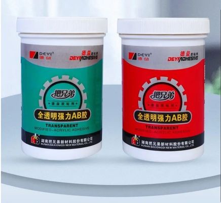 مواد اصلی آکریلیک کریستال شفاف AB چسب چسب برای چسبیدن قوی به PVC