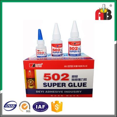 راه حل های چسبندگی فوری Clear 502 Super Glue چسب گواهینامه ISO SGS ROHS MSDS