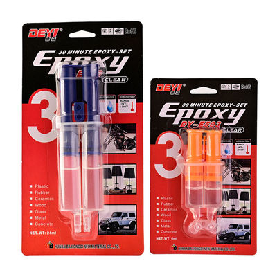 چسب اپوکسی شفاف AB مقاوم در برابر دمای بالا با عمر 12 ماه برای اتصال قوی