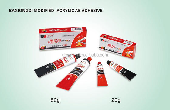 چسب اکریلیک AB اصلاح شده DEYI برای چسباندن فلز و پلاستیک با پخت اولیه 5 دقیقه
