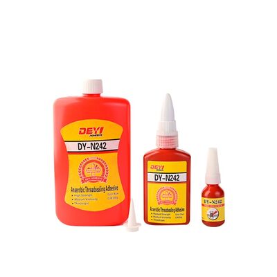 چسب قفل رزوه بی هوازی DEYI N242 آبی، با استحکام متوسط، برای مهره ها و پیچ ها