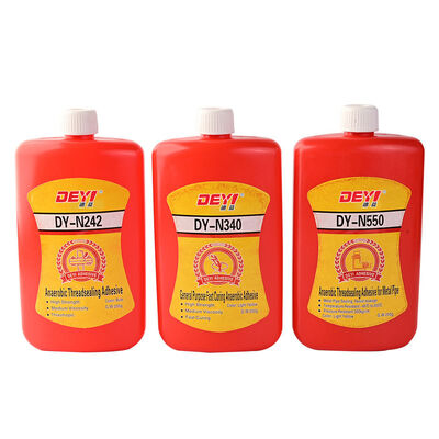 چسب قفل رزوه بی هوازی DEYI N242 آبی، با استحکام متوسط، برای مهره ها و پیچ ها