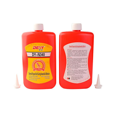 چسب بی هوازی عمده فروشی DEYI N340 برای قفل کردن رزوه ها، زرد روشن
