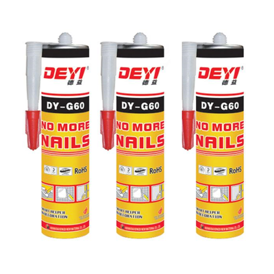 چسب ساختمانی انعطاف پذیر و ضد آب – DEYI DY-G60 با اتصال قوی بدون چسب ناخن برای آینه و پانل های دیواری