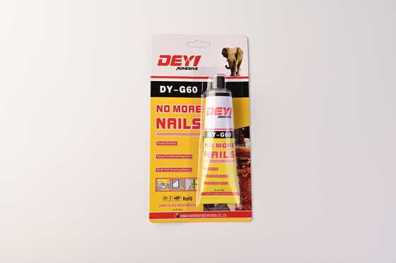 چسب ساختمانی انعطاف پذیر و ضد آب – DEYI DY-G60 با اتصال قوی بدون چسب ناخن برای آینه و پانل های دیواری