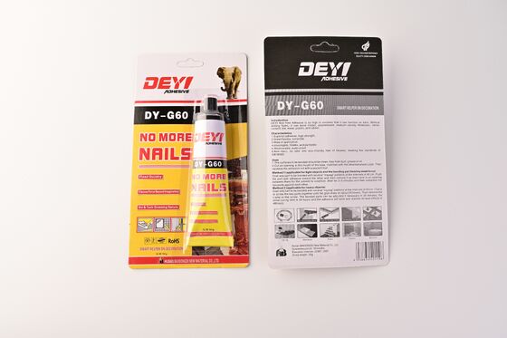 چسب ساختمانی انعطاف پذیر و ضد آب – DEYI DY-G60 با اتصال قوی بدون چسب ناخن برای آینه و پانل های دیواری