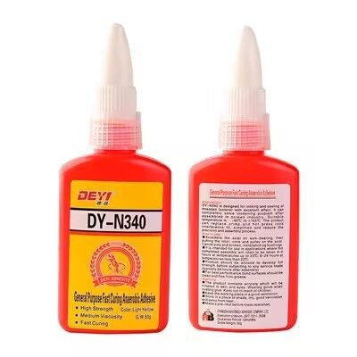 DEYI DY-N340 چسب قفل رشته سریع - چسب مهر و موم واسکوسیت متوسط برای لوازم فلزی و پلاگین