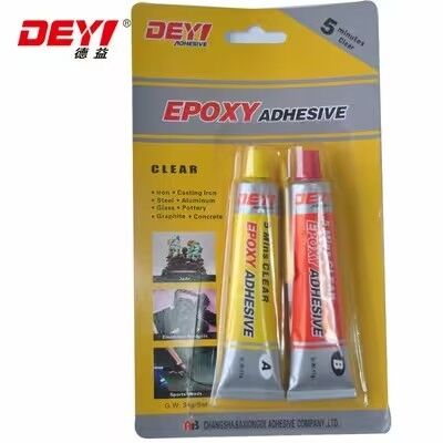 چسب اپوکسی صاف 5 دقیقه سریع برای اتصال فولاد و پلاستیک