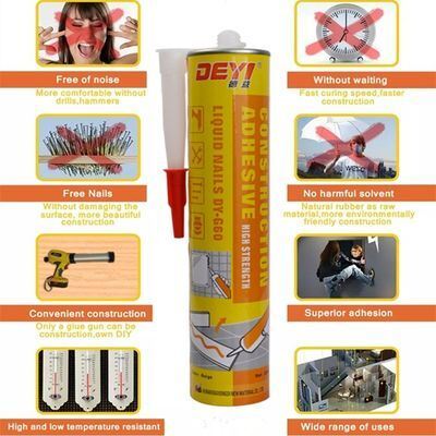 SBS Nail Free Adhesive High Strength Metal Glue Sealant برای آشپزخانه و حمام