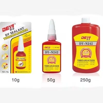 چسب threadlocker آبی با استحکام متوسط ​​N242 برای پخت سریع برای قفل کردن پیچ و مهره