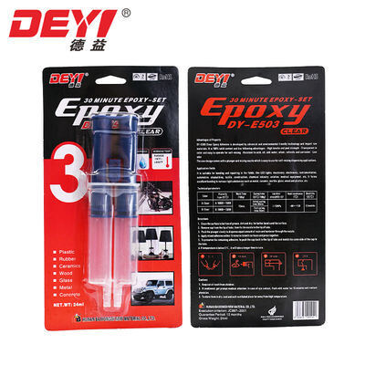 چسب رزینی ضدآب 30 دقیقه ای شفاف تزریقی اپوکسی AB برای تعمیر چراغ های LED