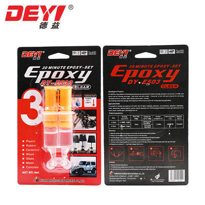 چسب رزینی ضدآب 30 دقیقه ای شفاف تزریقی اپوکسی AB برای تعمیر چراغ های LED