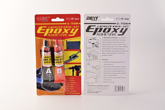 Quick-Set 4-Min 1:1 Mix Ratio Epoxy AB Glue چسب مقاومت برش بالا برای تعمیر صنعتی فلز