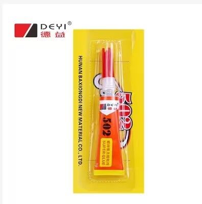 چسب خشک شدن سریع قرمز آبی 502 Super Glue چسباندن قوی چسب فوری سخت افزار تعمیر چسب